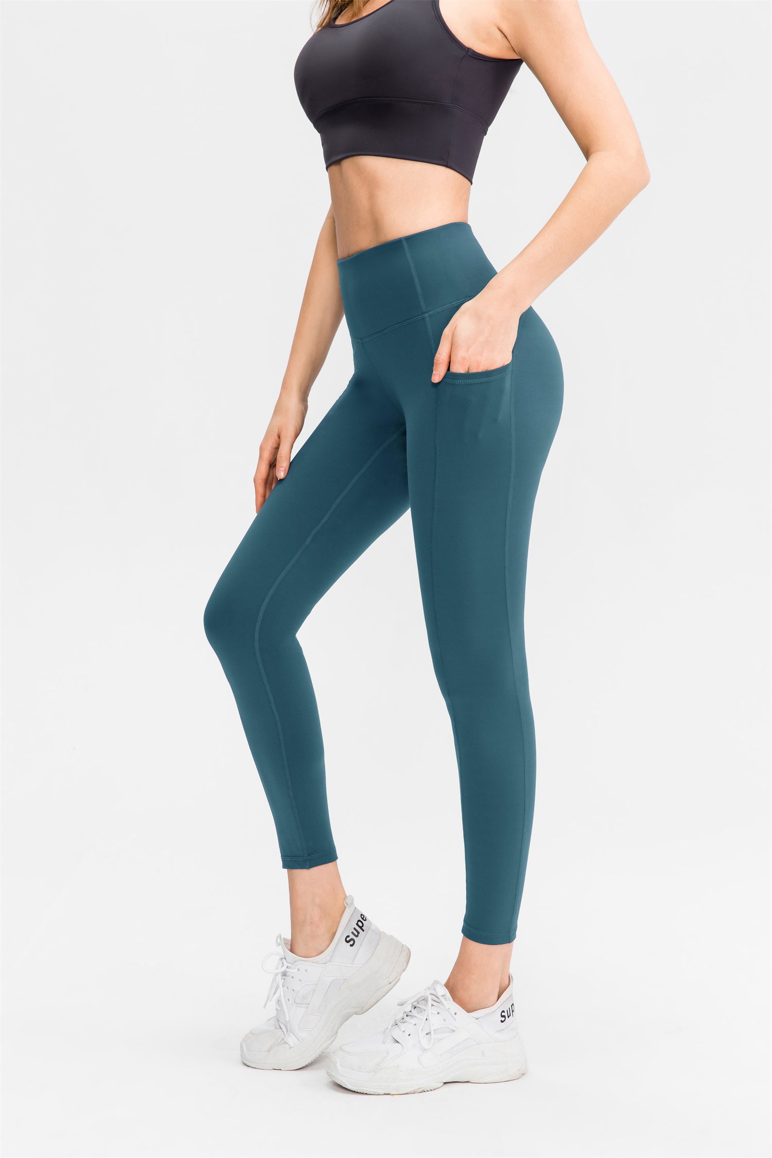 High Waist Pocket Stretch Sport Leggings