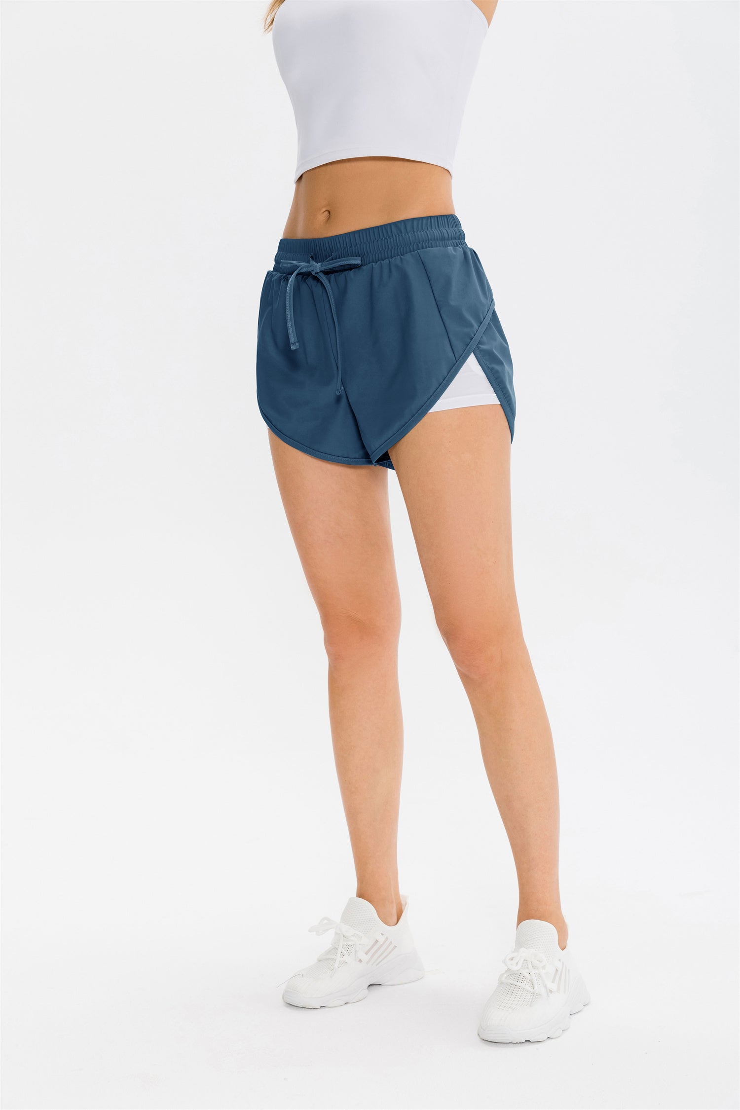 Drawstring 2-in-1 Casual Shorts