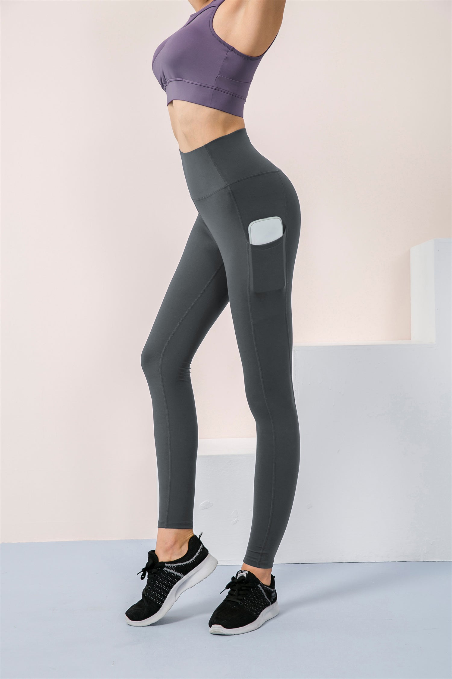 High Waisted Side Pocket Leggings