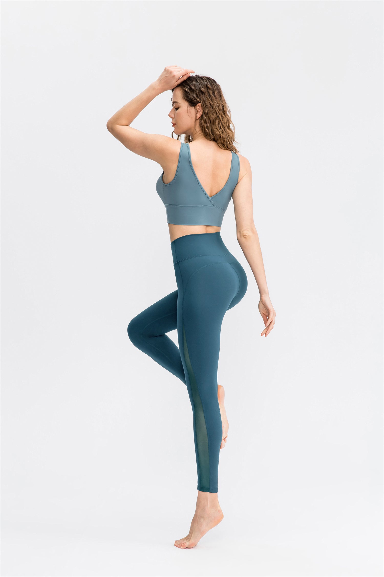 High Waisted Mesh Sport Leggings