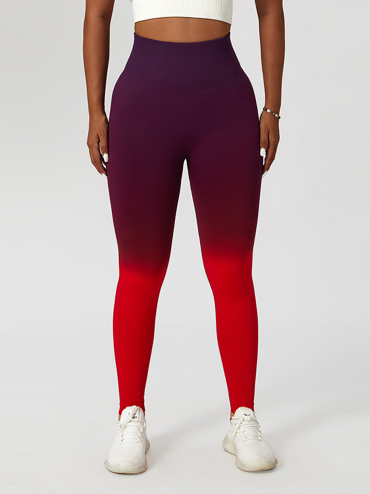 Ombre Seamless Peach Lifting Leggings