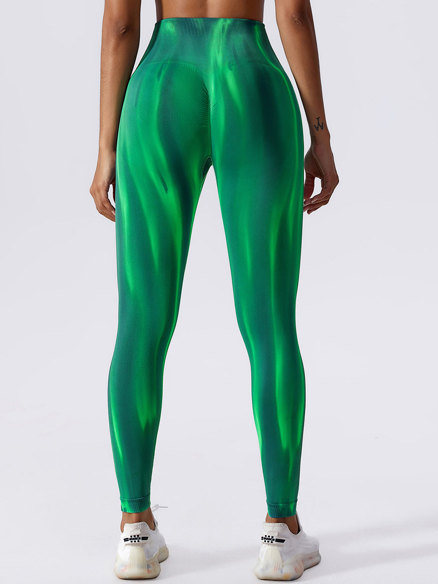 Seamless Tie Dye Yoga Leggings