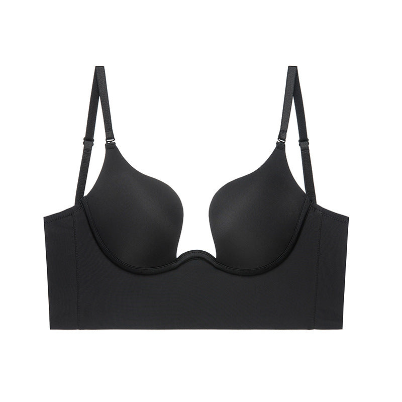 Underwire Deep V-Cup Multiway Push Up Backless Bra & Underwear Set