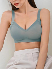 Solid Simple Bra LightBlue