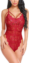 Avidlove Teddy Lingerie for One Piece Babydoll Mini Bodysuit