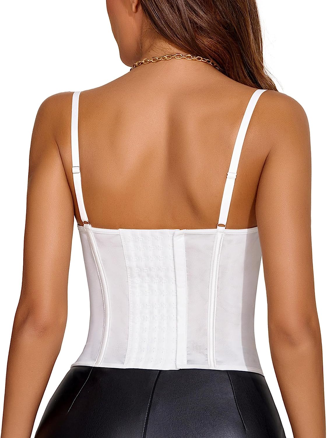 Avidlove Lace Corset Top Corset Tops Bustier Tops for Going Out Vintage Spaghetti Strap Party