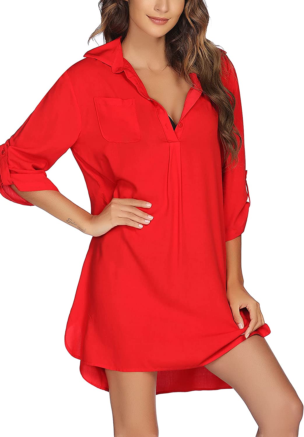 Avidlove Cover ups for Swimwear Beach Coverup Shirts Button Up Swimsuit