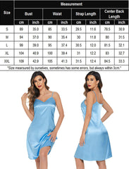 Avidlove Sleepwear for Satin Lingerie Chemise Slip Nightgown Dress