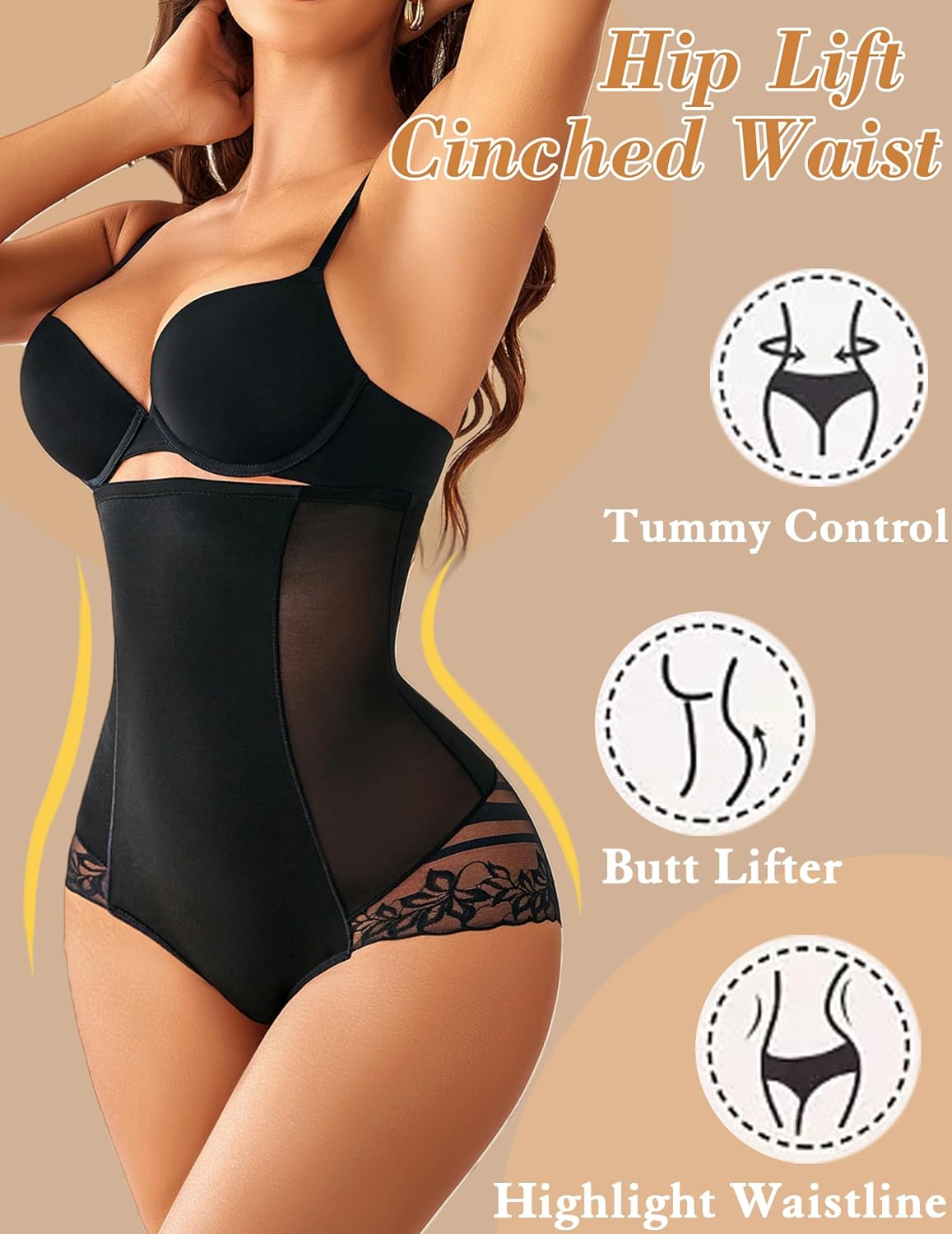 Avidlove Shapewear for Tummy Control High Waisted Underwear Waist Cincher Girdle