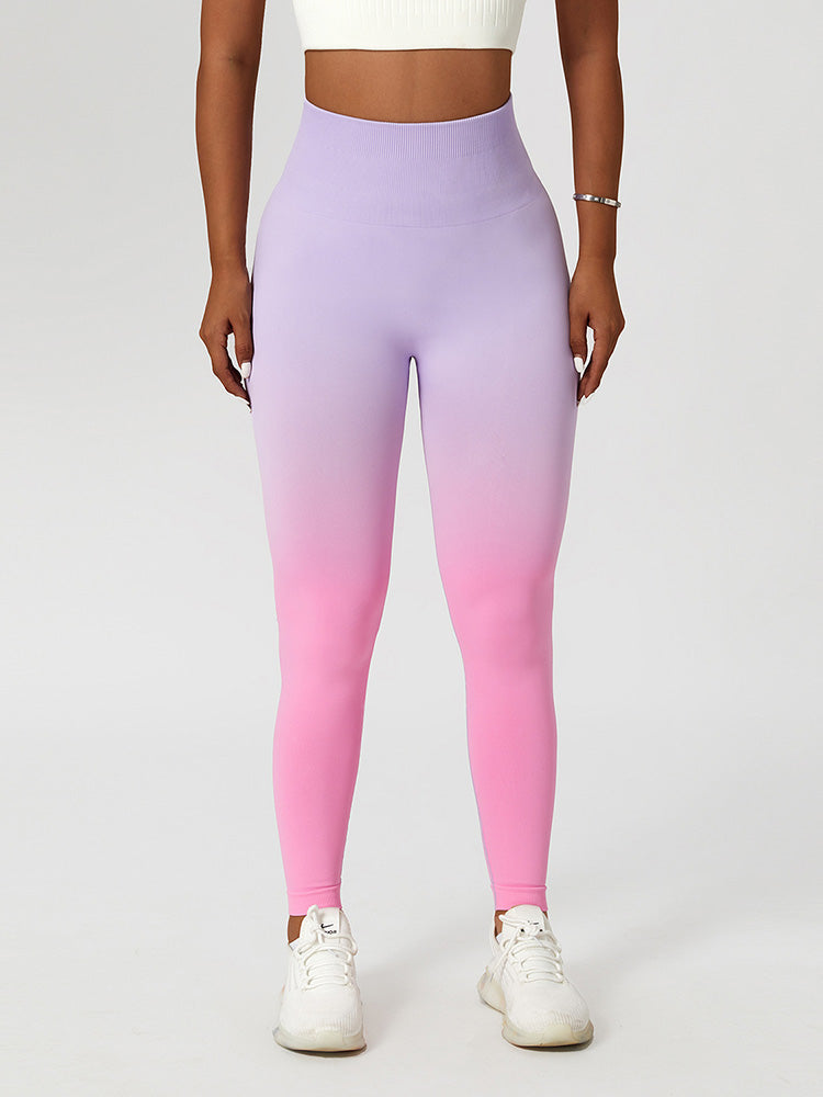 Ombre Seamless Peach Lifting Leggings