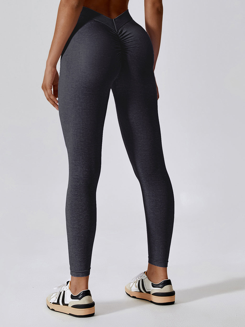 Seamless Marl Back V Scrunch Leggings