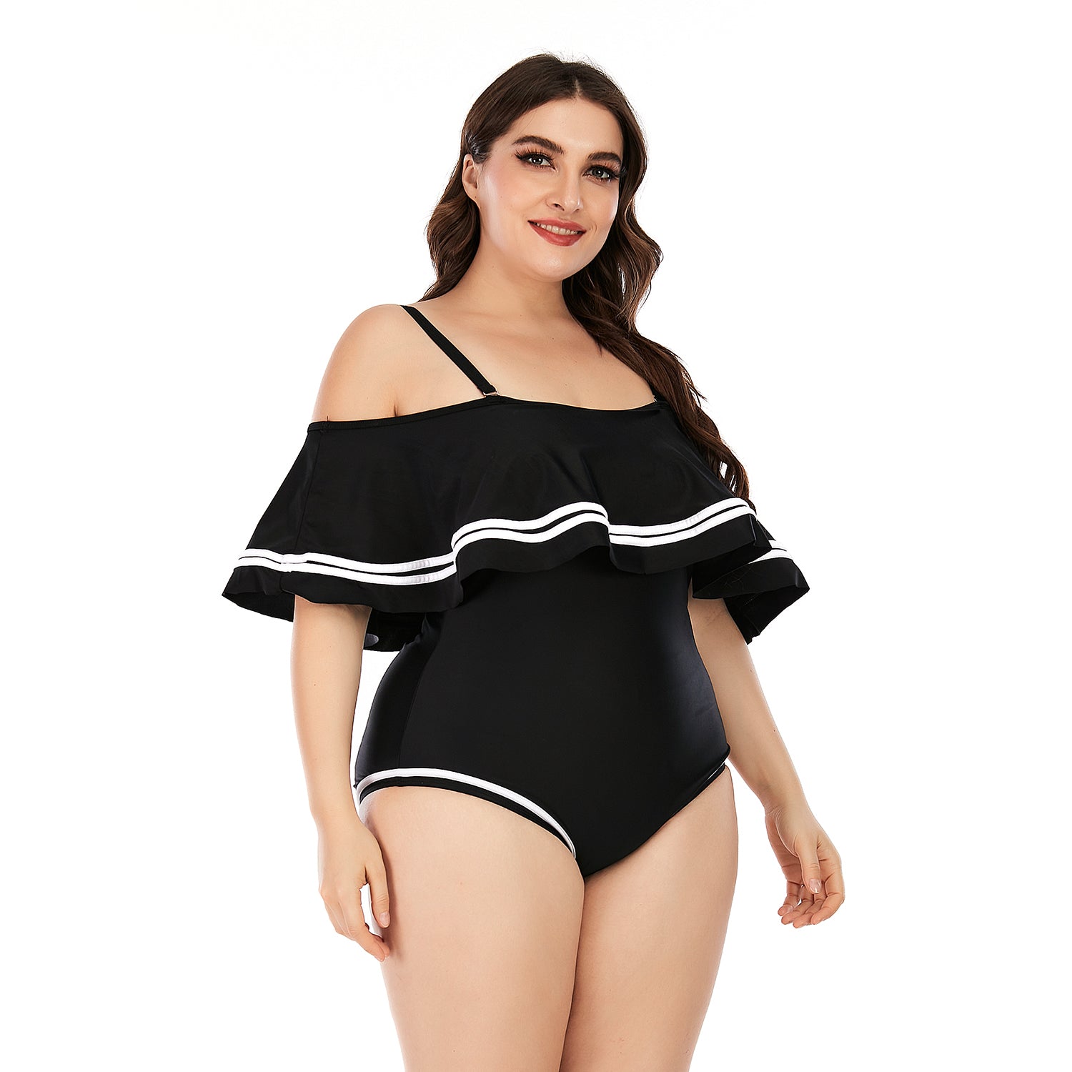 Plus Size Bikini Swimsuit Ruffles Bathing Suit