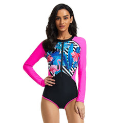 Long Sleeve Swimsuit One Piece Bathing Suit