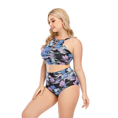 Plus Size Bikini Set High Waisted Swimsuit