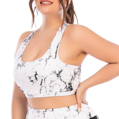 Tie Dye Yoga Tank Gym Tops for Plus Size