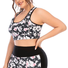 Plus Size Workout Tops Tank for Floral Printed