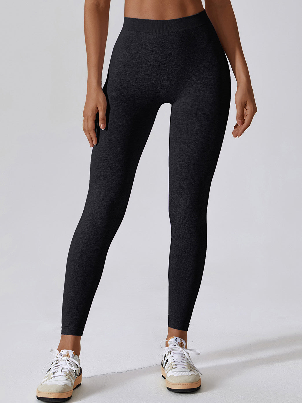 Seamless Marl Back V Scrunch Leggings