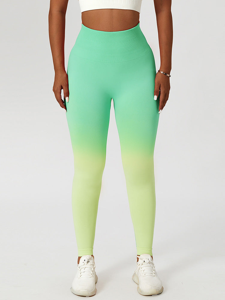 Ombre Seamless Peach Lifting Leggings