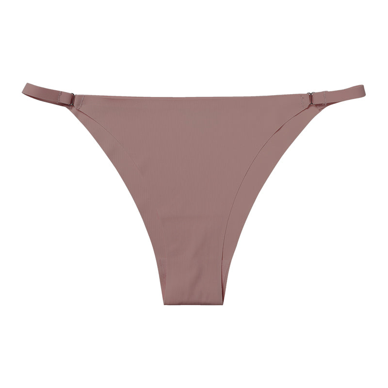 Metal Buckle Thong Panties