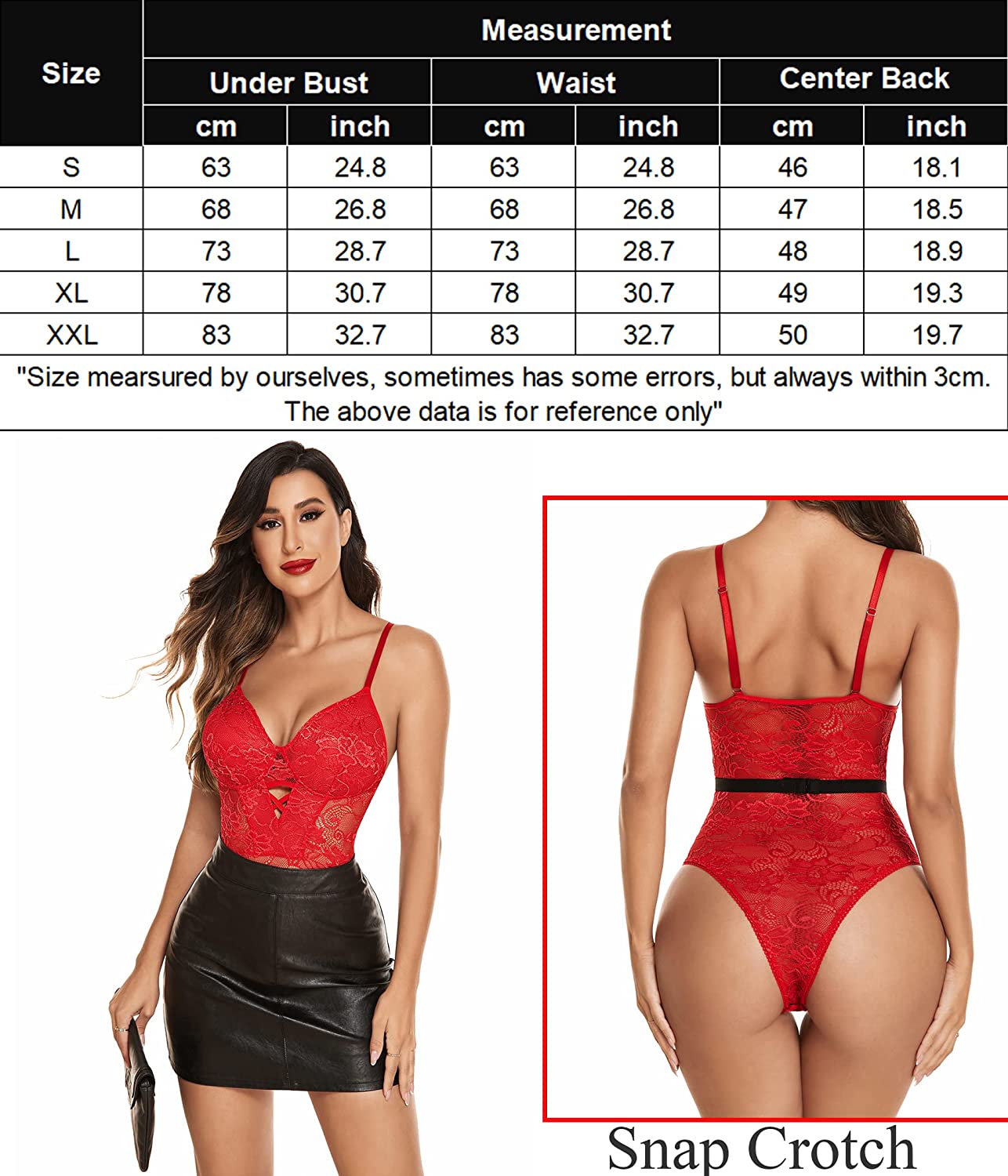 Avidlove Bodysuit for Snap Crotch Lingerie Sheer Mesh Babydoll Naughty One Piece Teddy Sleepwear