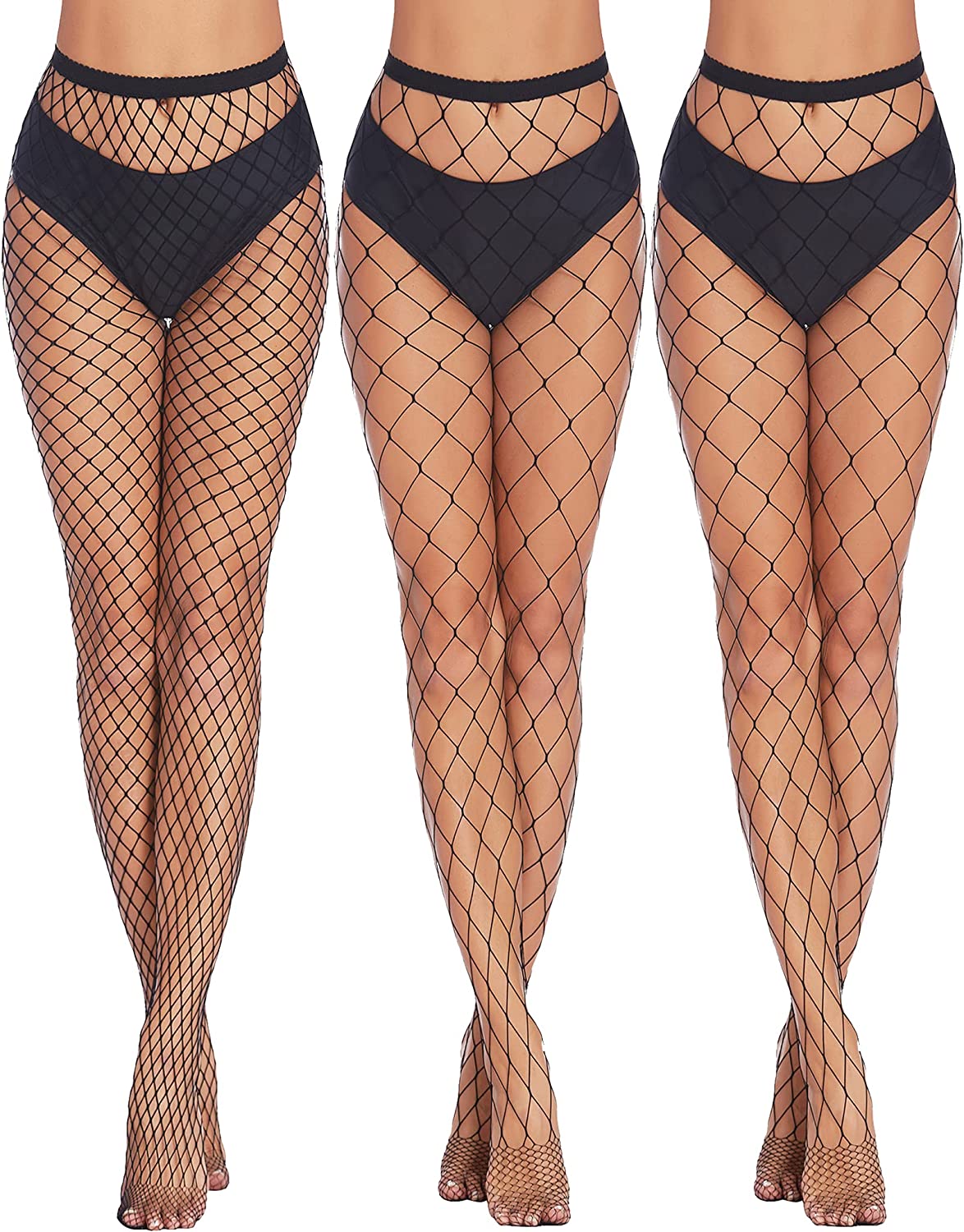 Avidlove Fishnet Thigh Highs Plus Size Fishnet Stockings Pantyhose for Tights