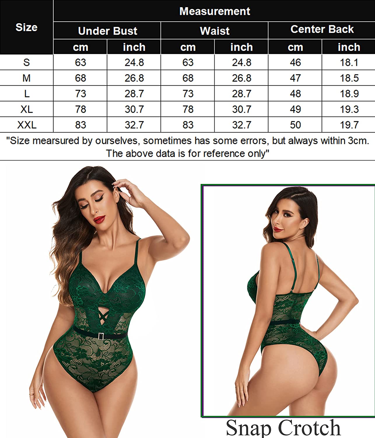 Avidlove Bodysuit for Snap Crotch Lingerie Sheer Mesh Babydoll Naughty One Piece Teddy Sleepwear