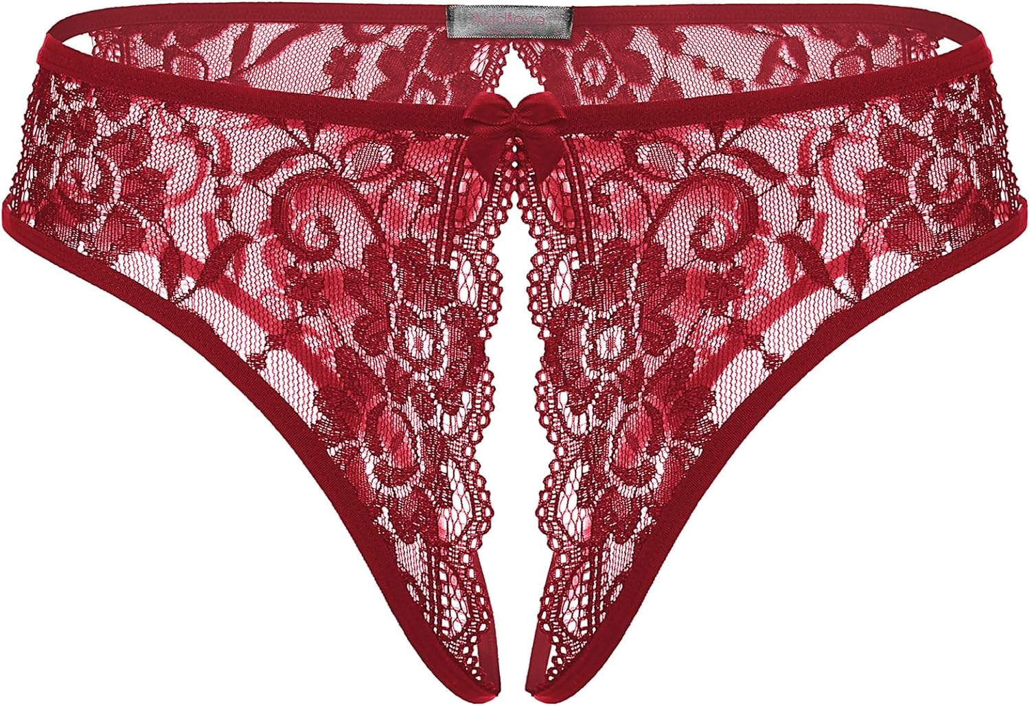 Avidlove Lace Panties Underwear Floral Lace Briefs with Cute Bow Center