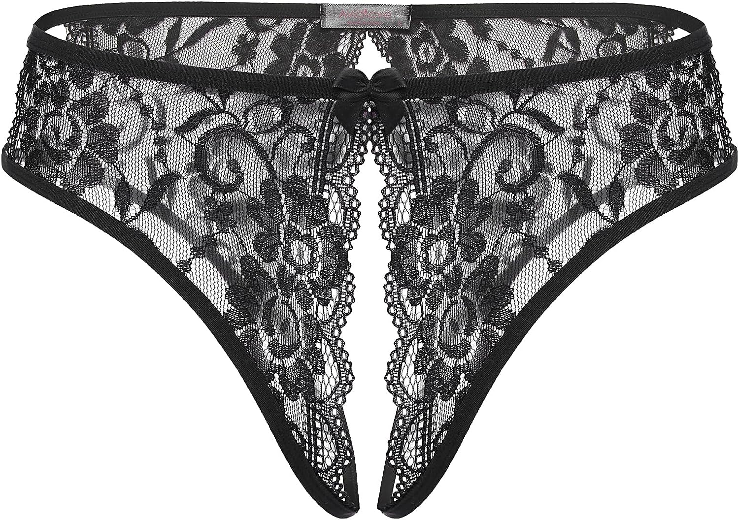 Avidlove Lace Panties Underwear Floral Lace Briefs with Cute Bow Center