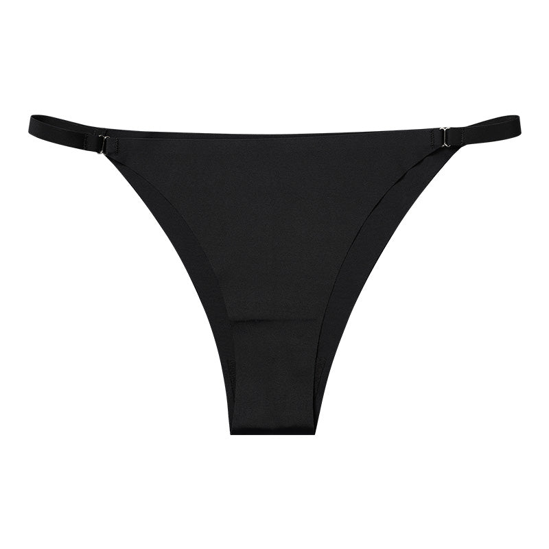 Metal Buckle Thong Panties
