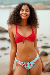 Revneu  Floral Print Elegant Knotted Bikini Flash Sale