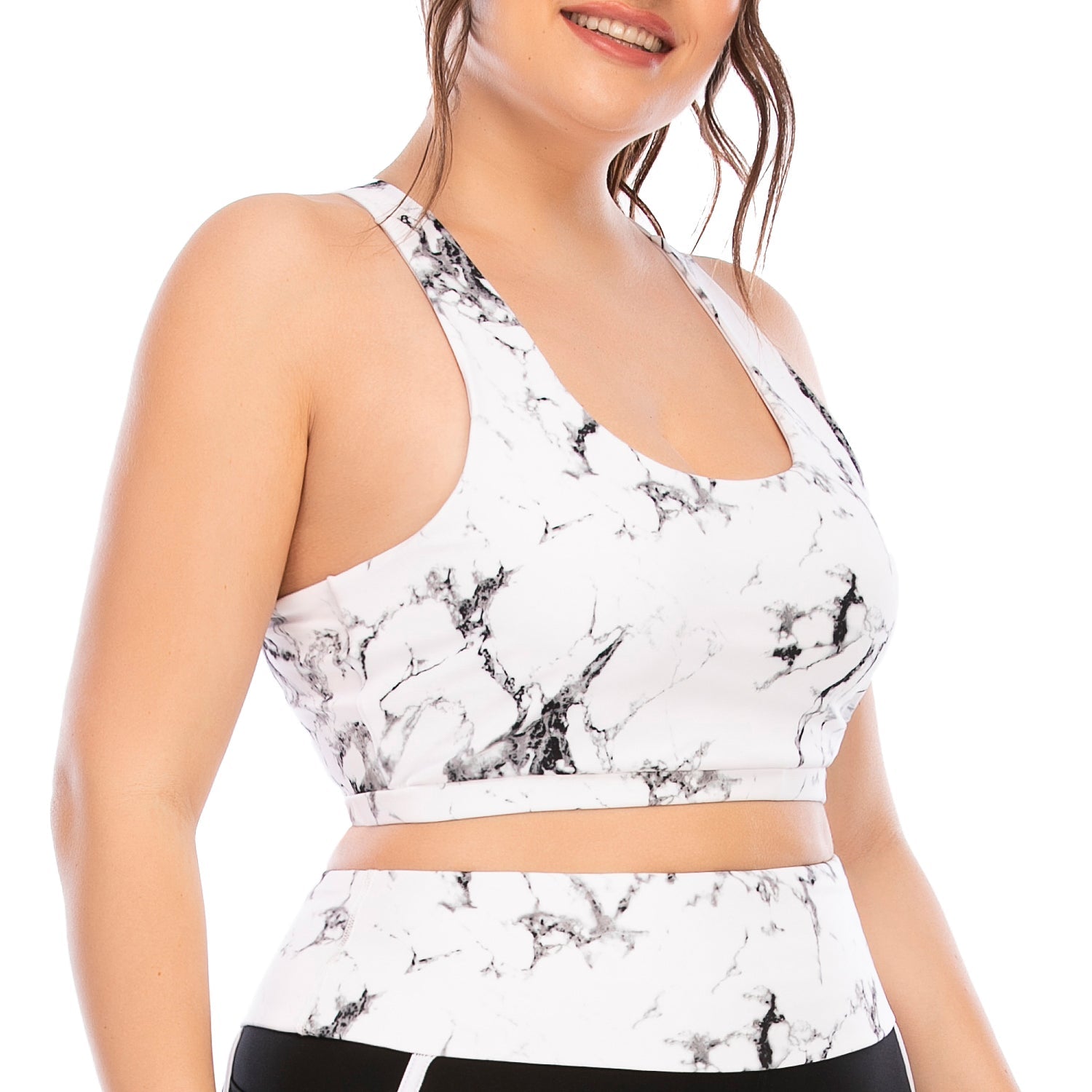 Tie Dye Yoga Tank Gym Tops for Plus Size