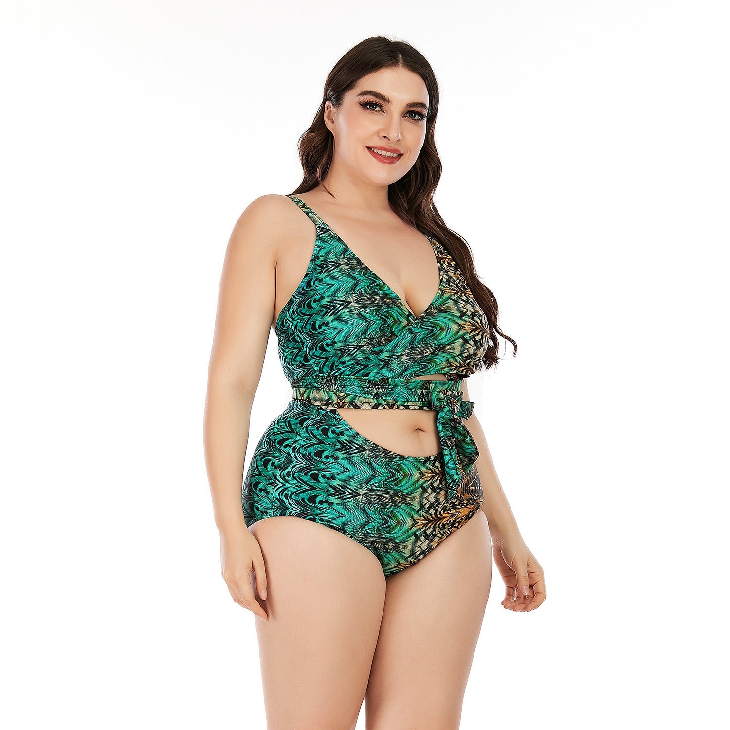 High Waisted Plus Size Swimsuits Bathing Suits