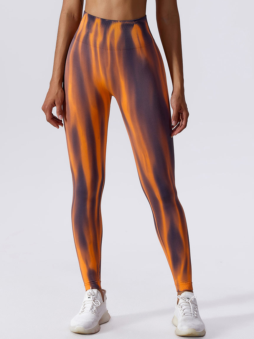 Seamless Tie Dye Yoga Leggings