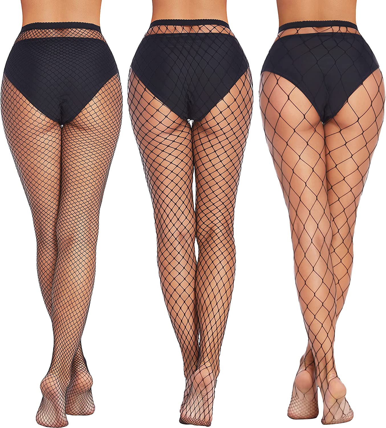 Avidlove Fishnet Thigh Highs Plus Size Fishnet Stockings Pantyhose for Tights