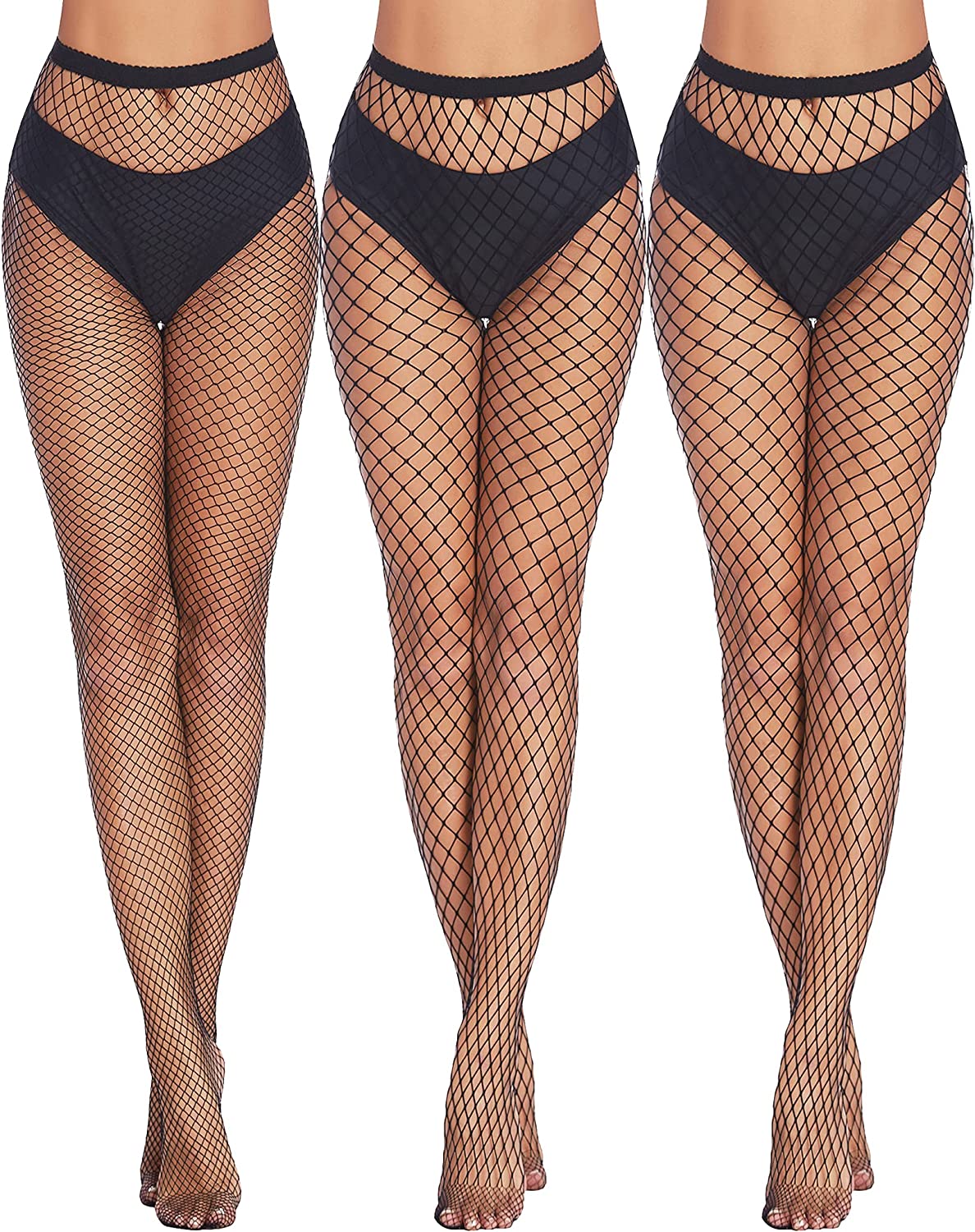 Avidlove Fishnet Thigh Highs Plus Size Fishnet Stockings Pantyhose for Tights