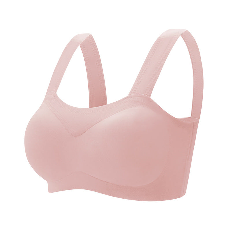 Low Back Smooth Breathable Seamless Wireless Bra Pink