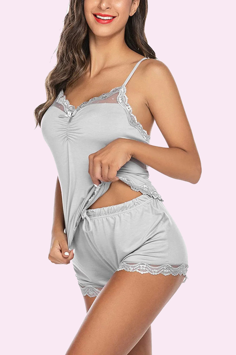 Avidlove Pajamas Lace Two Piece Sleep Set