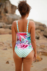 Revneu  Retro Multicolor Natural Print Tankini