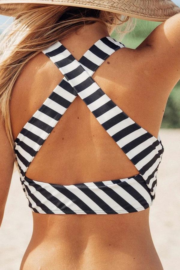 Girly Flower Print Bikini Swimwear