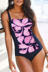 Graphic Print Sporty One Piece Swimwear (Clearance)