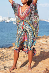 Tribal Print On-trend V Neck Beachwear