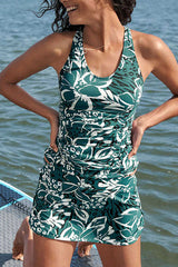 Revneu  Floral Print Sporty Tankini