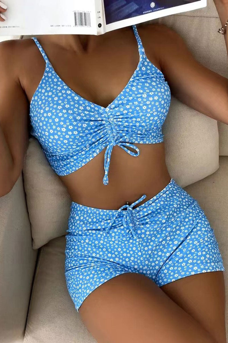 Floral Print Smart Draped Bikini