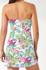 Floral Print Sweet Bandeau Tankini