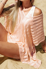 Revneu  Holiday Cozy Hollow Out Tassels Beachwear