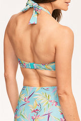 Flower Print Pretty High Waist Bikini