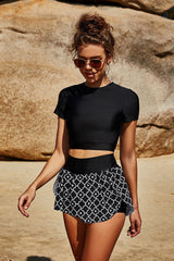 Geometric Print Girly Flowy Bikini