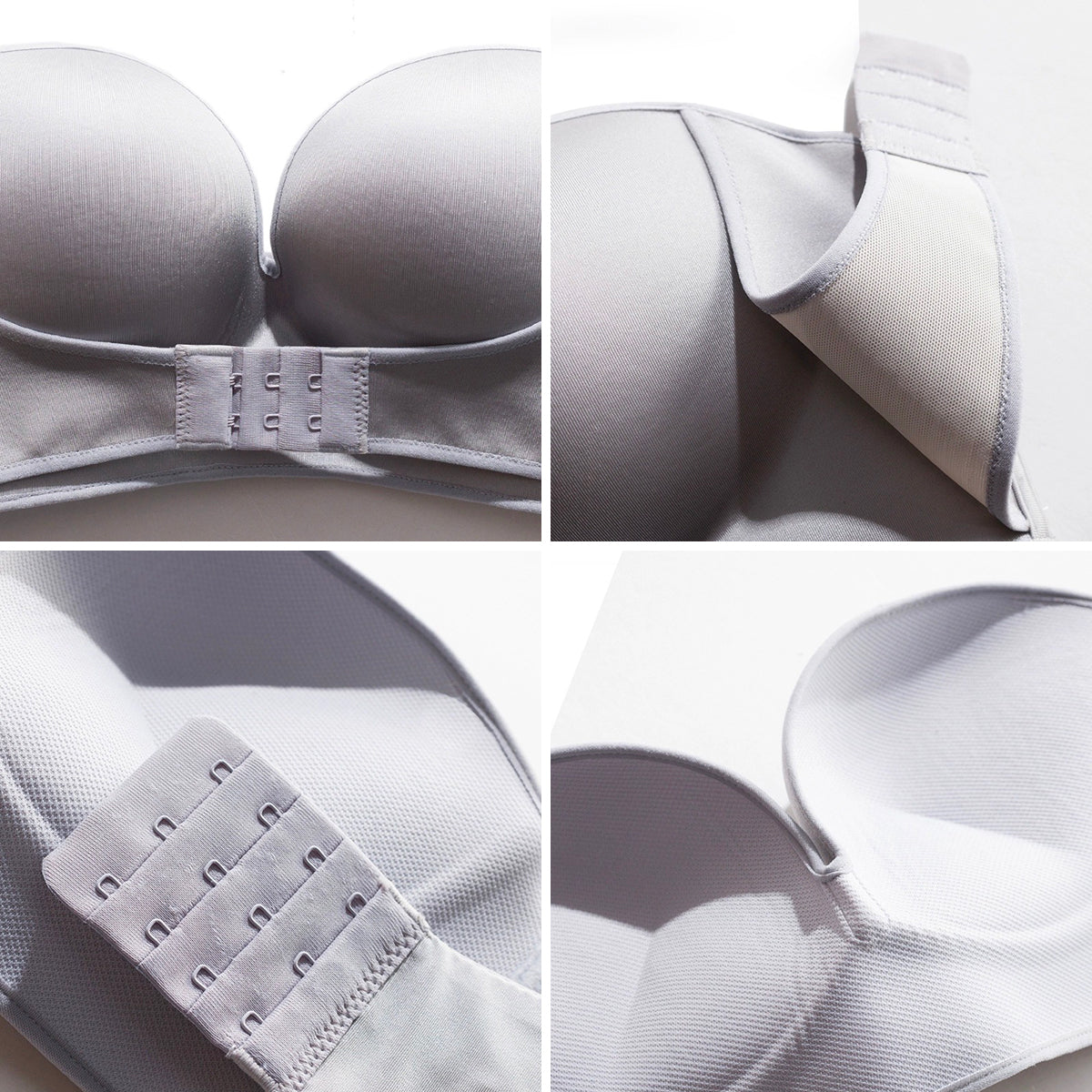 Strapless Invisible Push-up Front Buckle Non-Slip Wireless Lift Bra