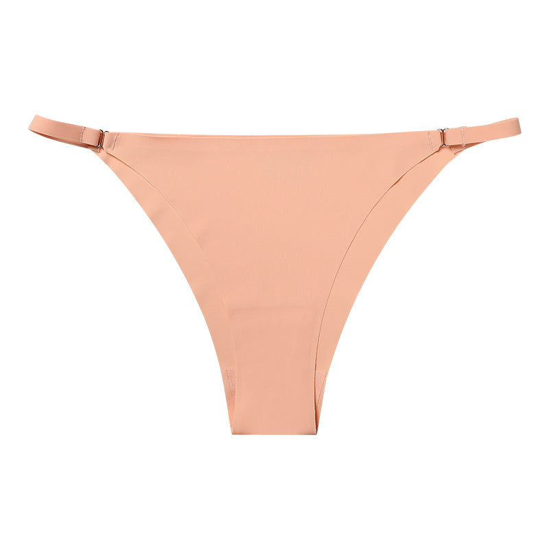Metal Buckle Thong Panties