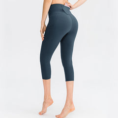 Cropped High Waist Pocket Sport Leggings